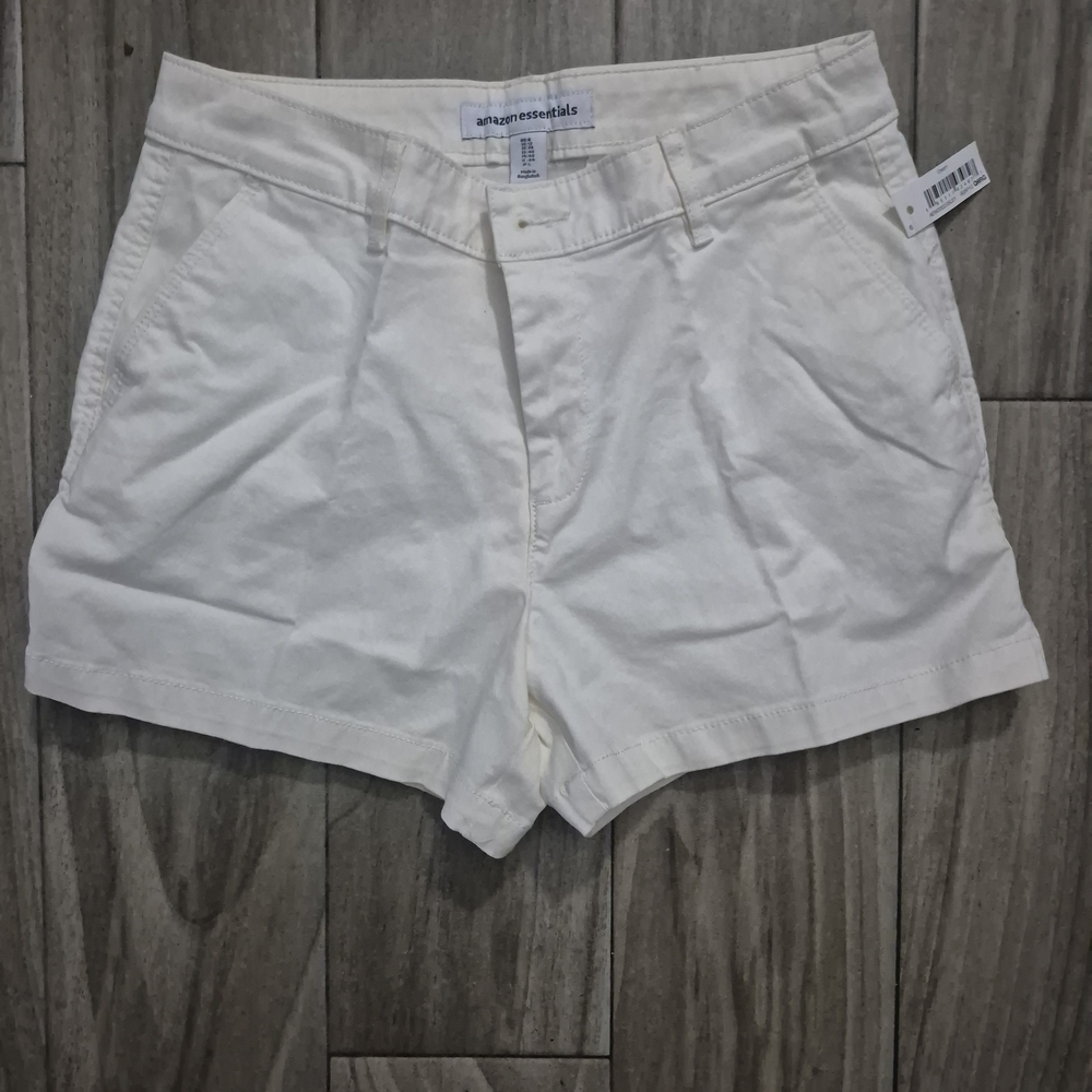 Cream Color High-Rise Casual Women's Shorts Size 6